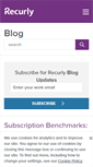 Mobile Screenshot of blog.recurly.com