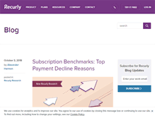 Tablet Screenshot of blog.recurly.com
